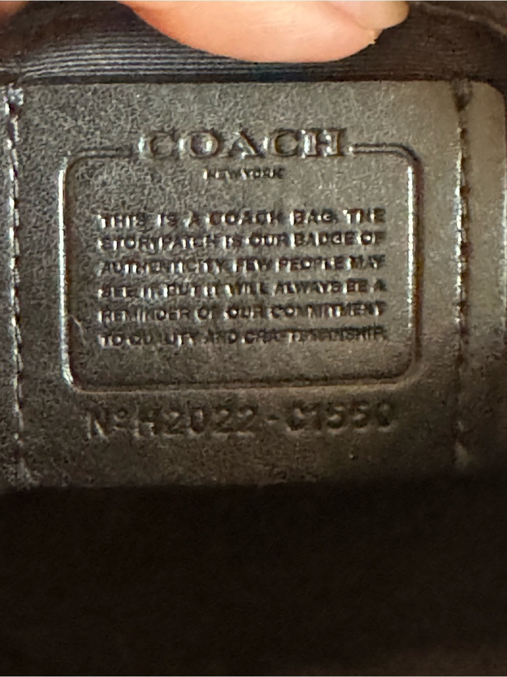 Coach Red & Black Buffalo Plaid Camera Bag with White Logo Patch - Picture 5 of 7